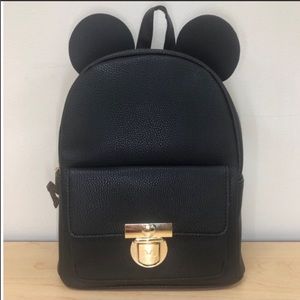 Matte Black Disney Mickey Mouse Backpack 🎒